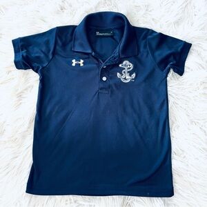 ❗️Under Armour US NAVY Logo Kids Polo Shirt with Anchor Navy Design